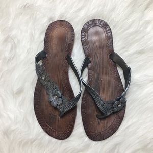 Dressbarn Textured Sandals